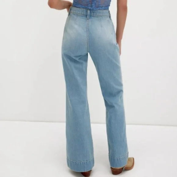 NWT FREE PEOPLE CERINE RELAXED BOOTCUT DENIM SIZE 25 - Picture 4 of 16